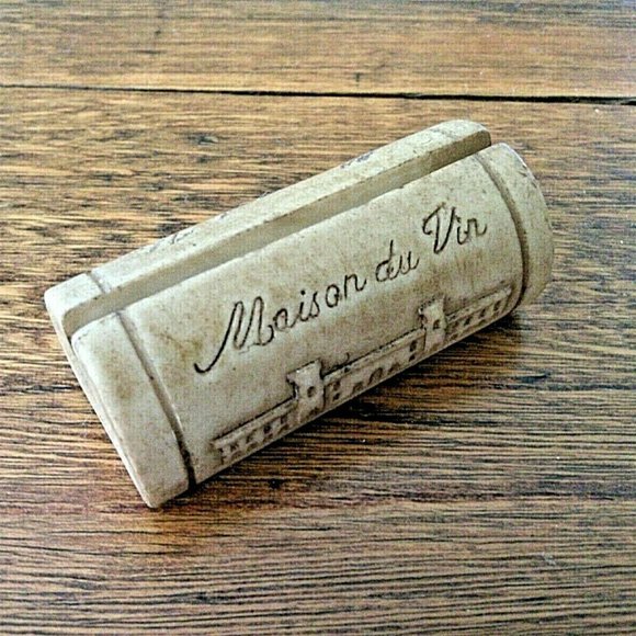 Box 4 Place Setting Card Holders Ceramic Wine Corks Guest Dinner Wedding Party - Picture 12 of 16